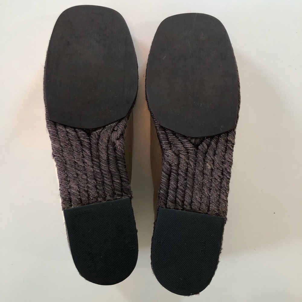 Vintage Yves Saint Laurent Canvas Espadrille Wedge Slip-On Shoes EU 40 US 9 - Picture 7 of 16